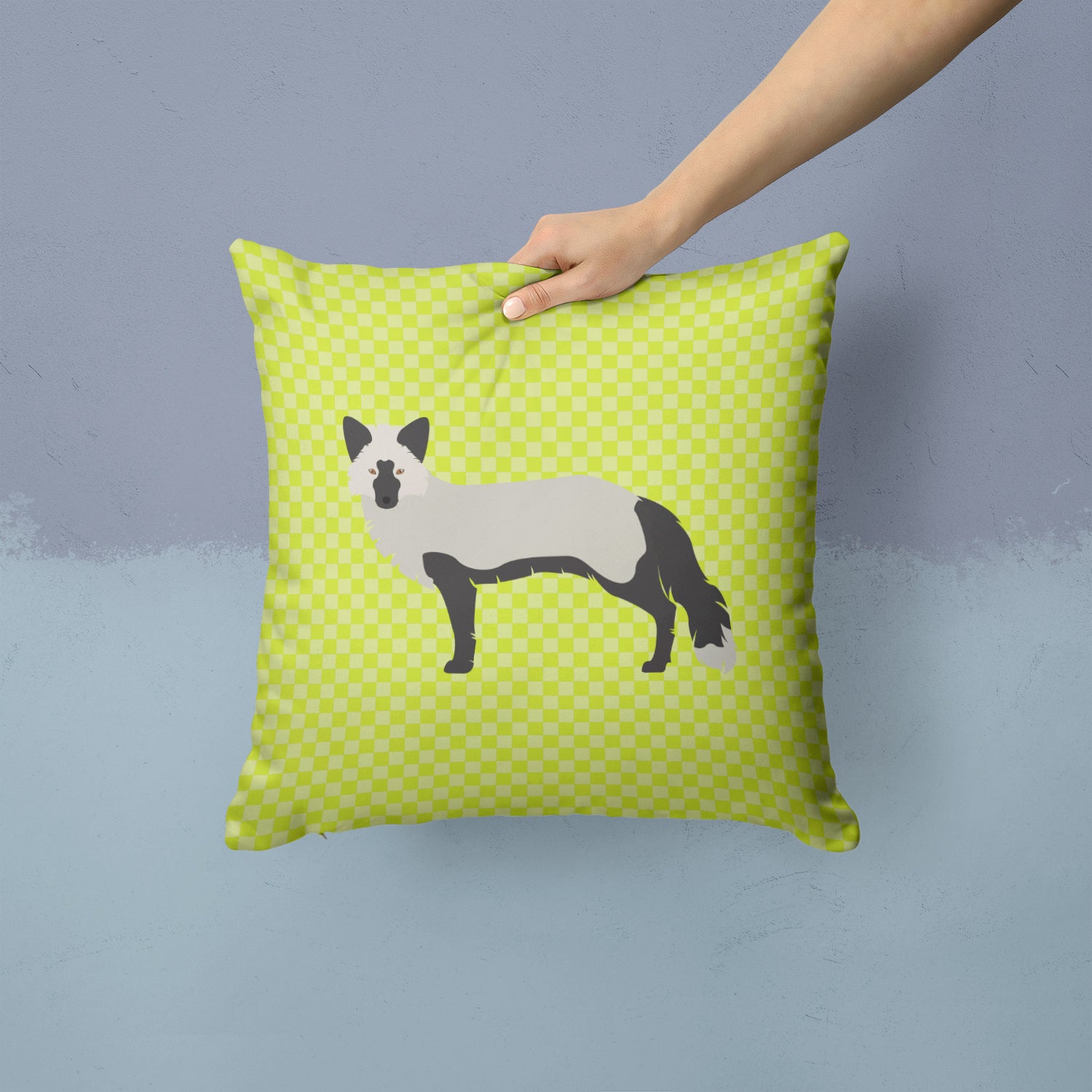 Silver Fox Green Fabric Decorative Pillow BB7697PW1414 - the-store.com