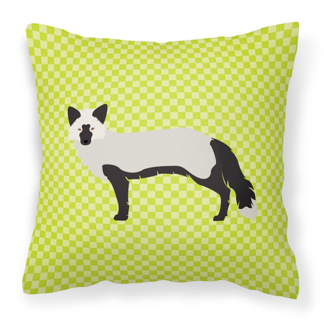 Silver Fox Green Fabric Decorative Pillow BB7697PW1818 by Caroline's Treasures