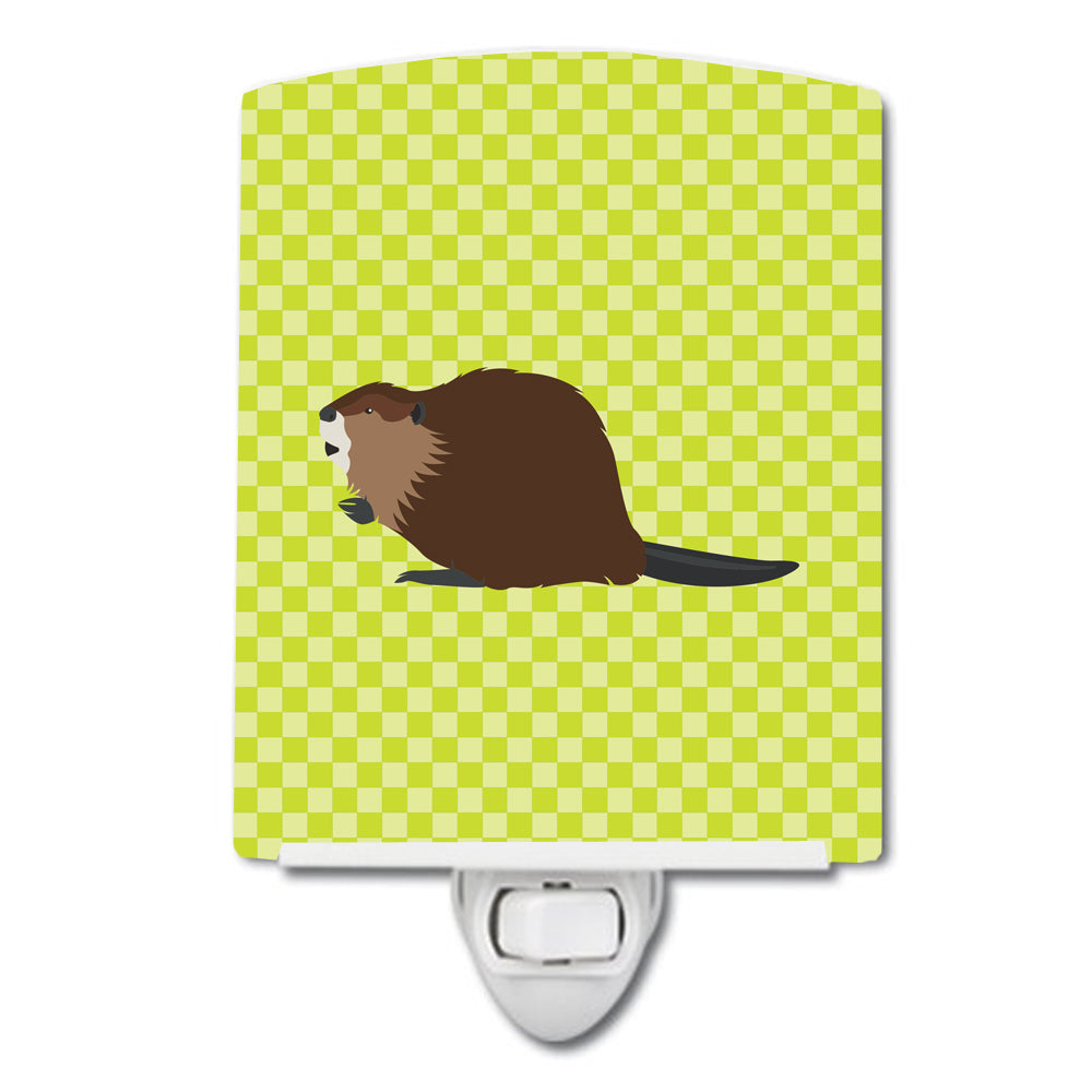 Eurasian Beaver Green Ceramic Night Light BB7699CNL - the-store.com