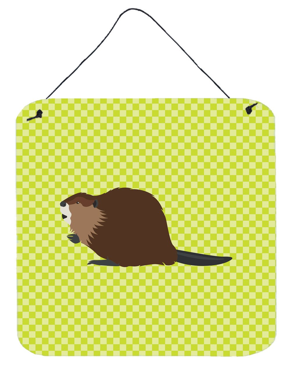 Eurasian Beaver Green Wall or Door Hanging Prints BB7699DS66 by Caroline's Treasures