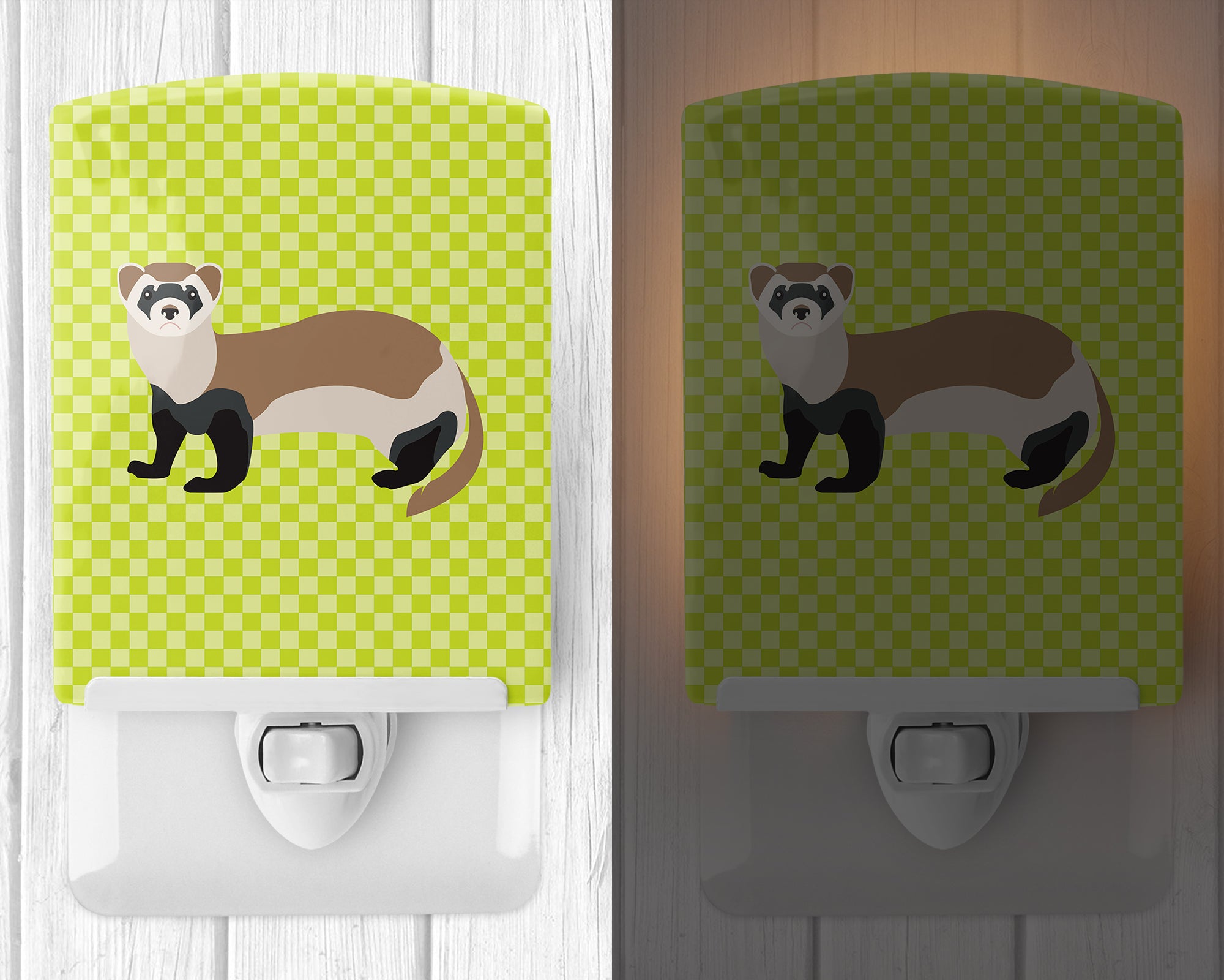 Ferret Green Ceramic Night Light BB7704CNL - the-store.com