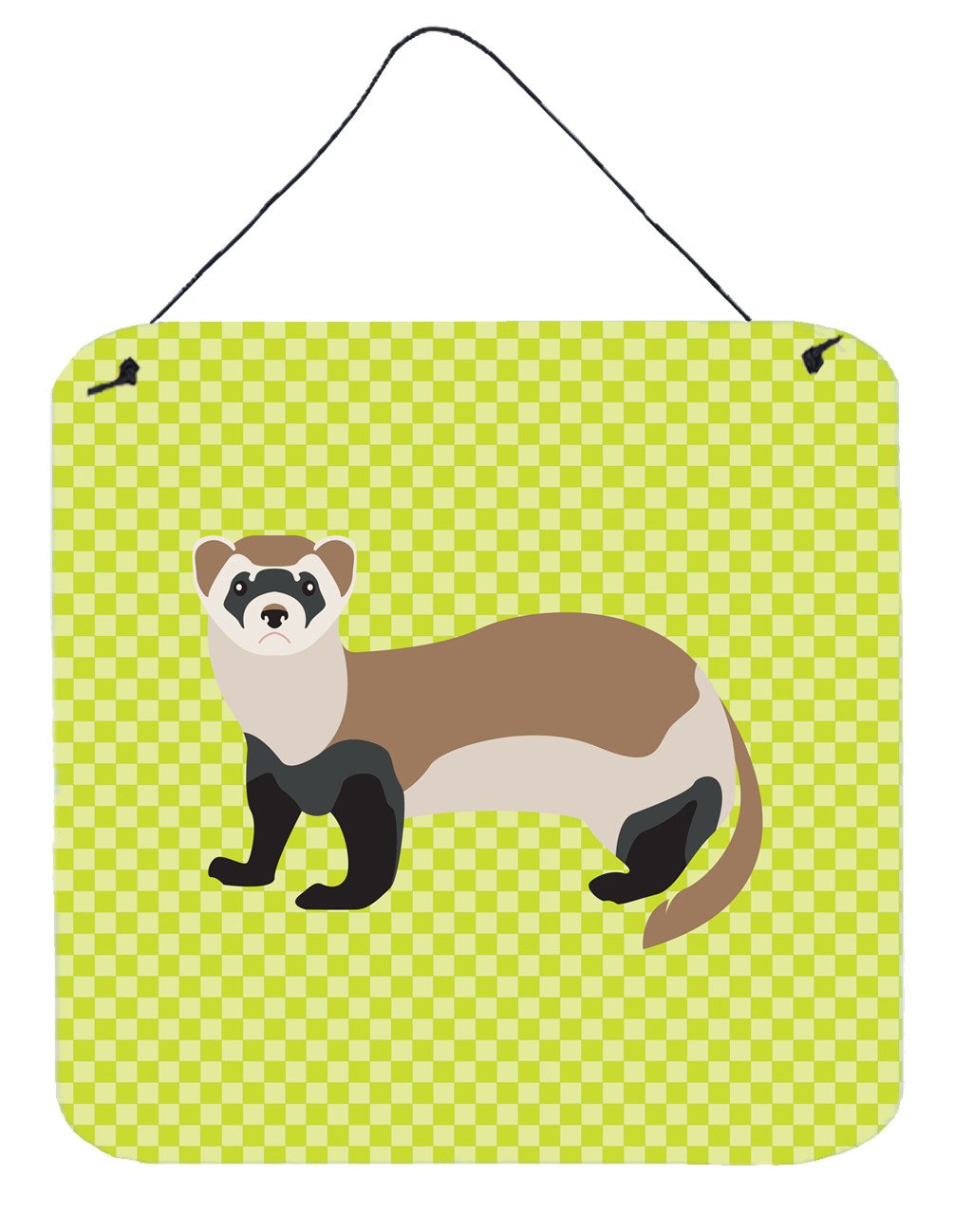 Ferret Green Wall or Door Hanging Prints BB7704DS66 by Caroline&#39;s Treasures