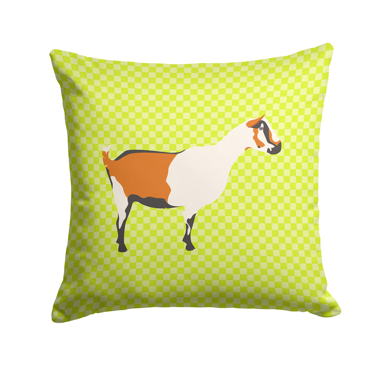 Alpine Goat Green Fabric Decorative Pillow BB7706PW1414 - the-store.com