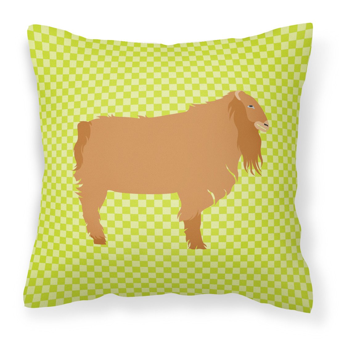 American Lamancha Goat Green Fabric Decorative Pillow BB7711PW1818 by Caroline's Treasures