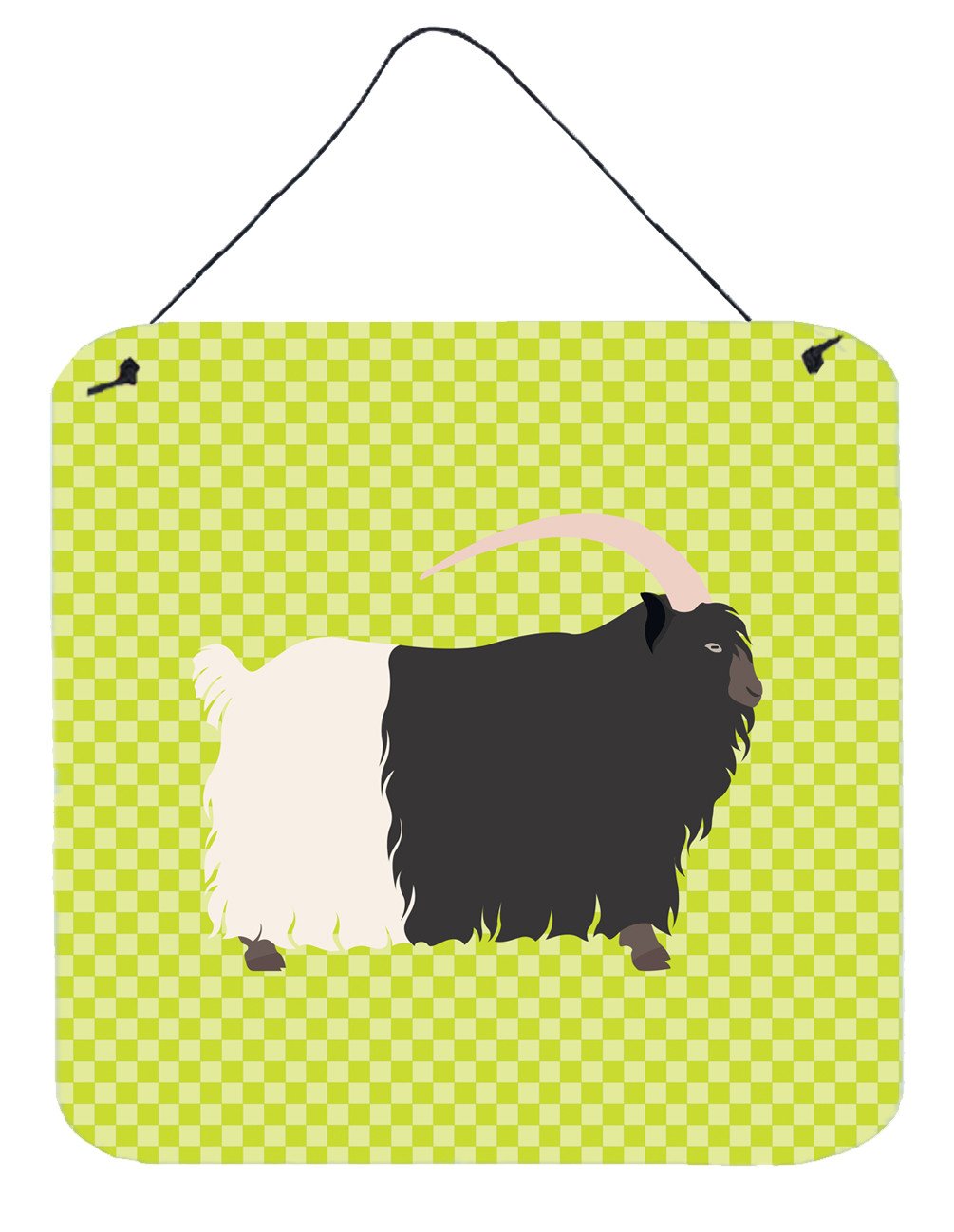 Welsh Black-Necked Goat Green Wall or Door Hanging Prints BB7713DS66 by Caroline's Treasures