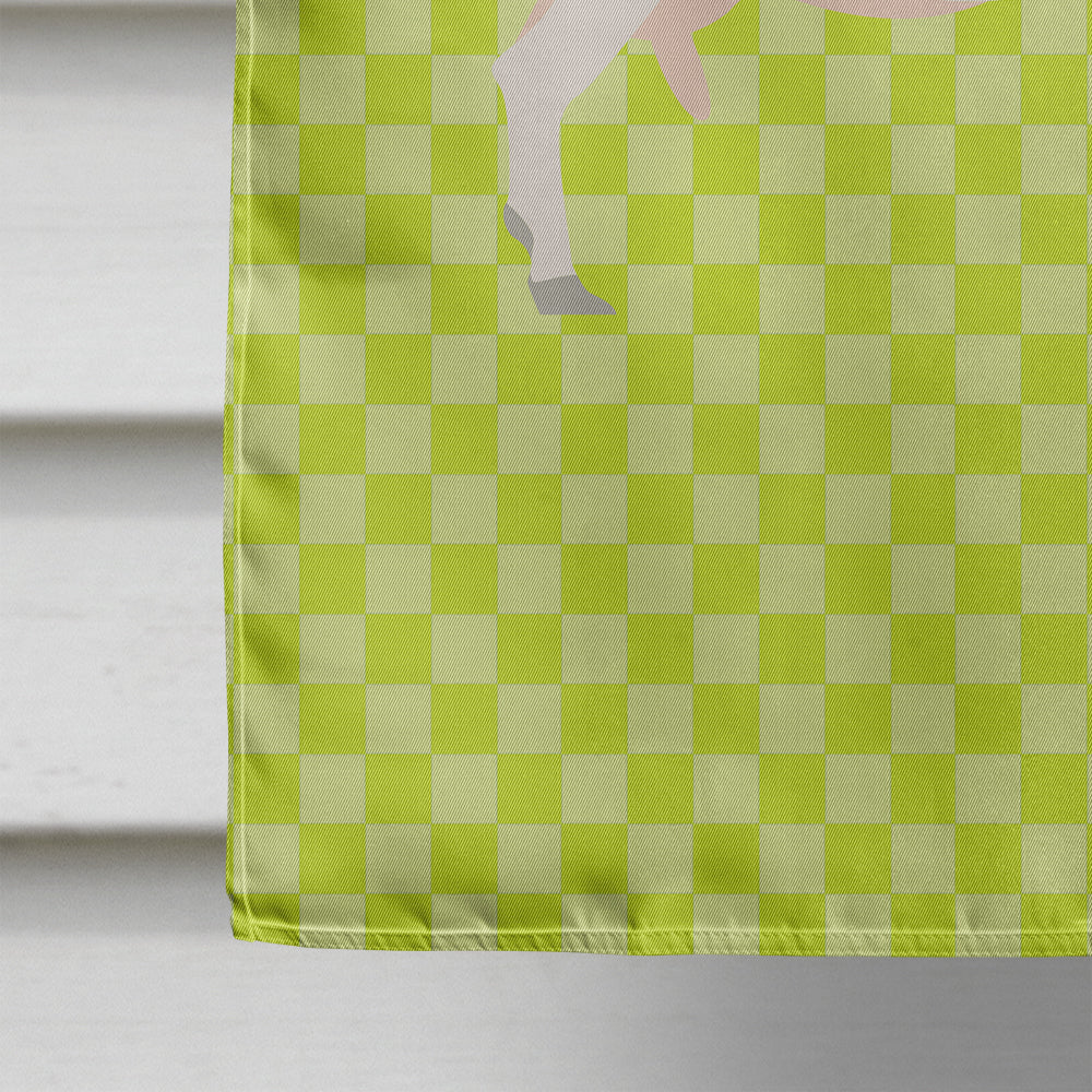 Saanen Goat Green Flag Canvas House Size BB7715CHF  the-store.com.