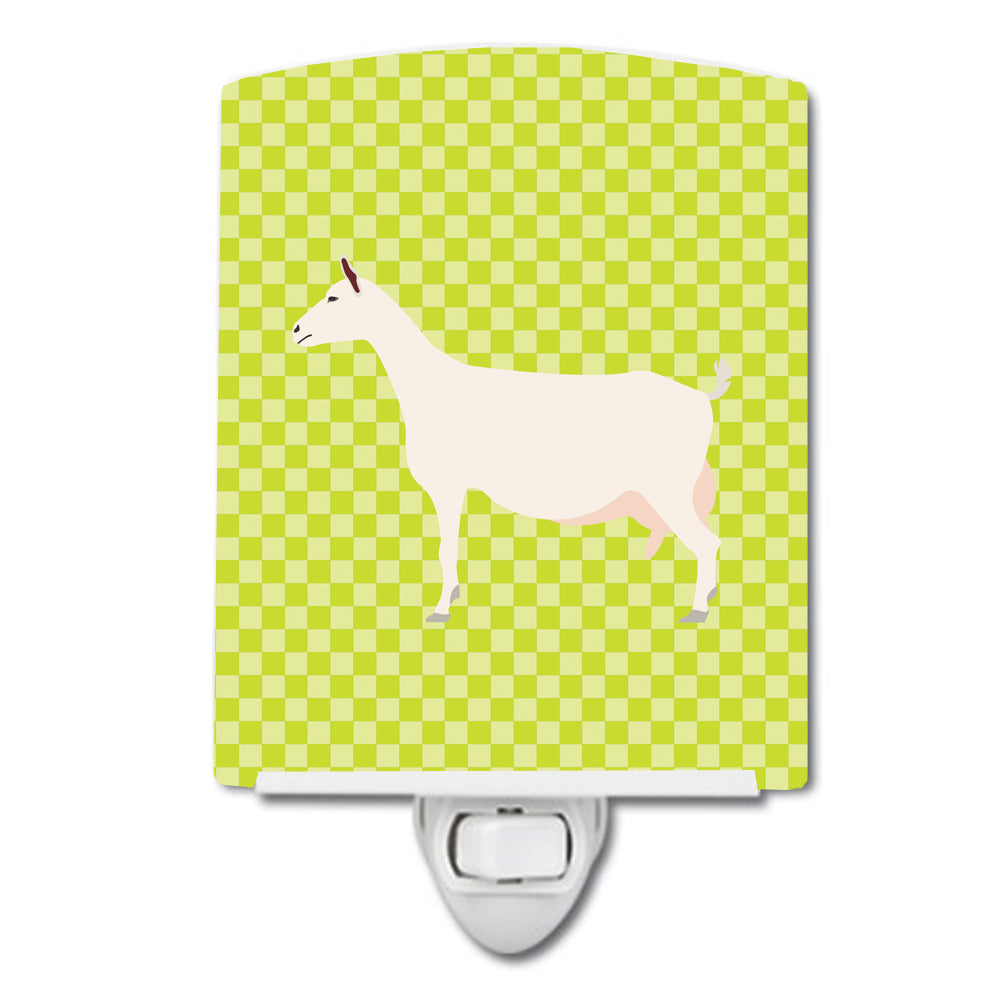 Saanen Goat Green Ceramic Night Light BB7715CNL - the-store.com