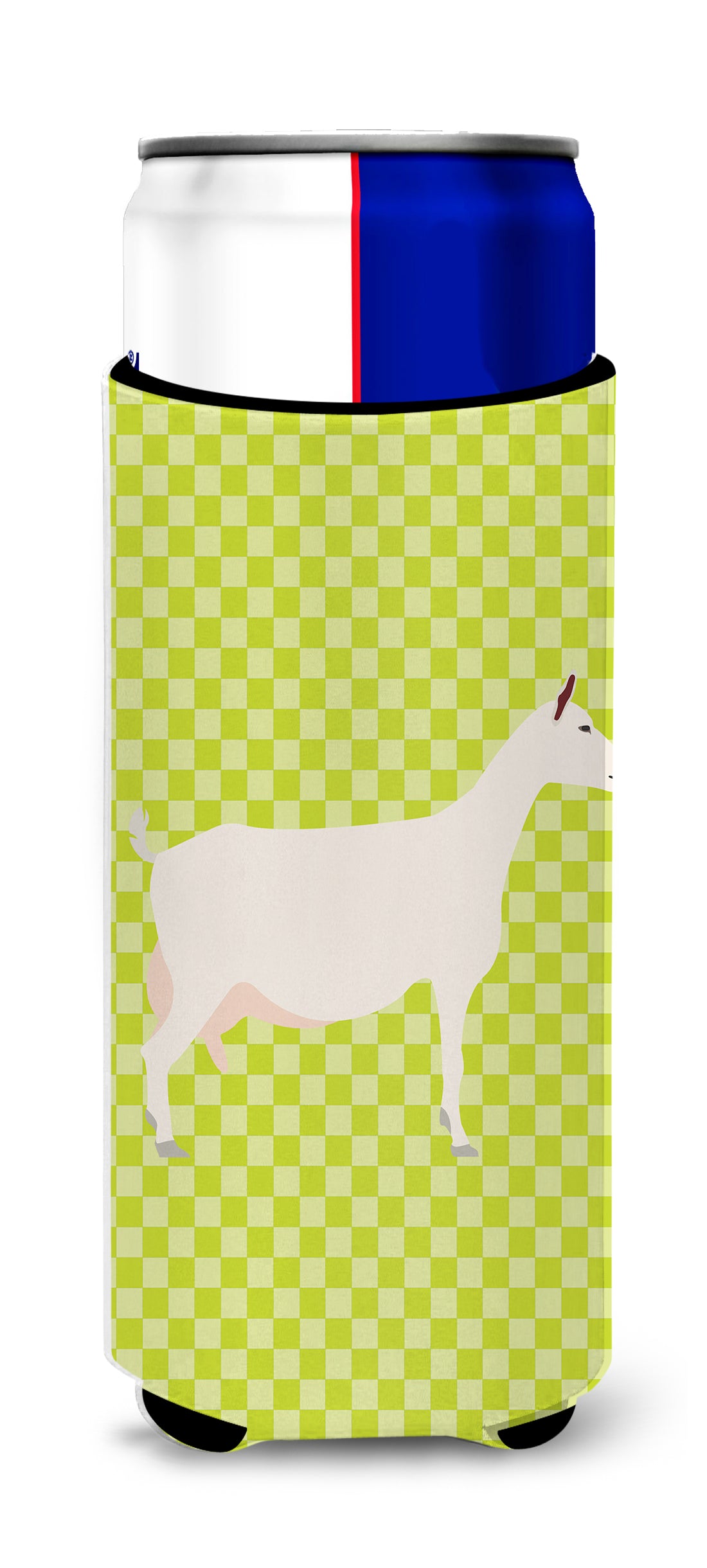 Saanen Goat Green  Ultra Hugger for slim cans  the-store.com.