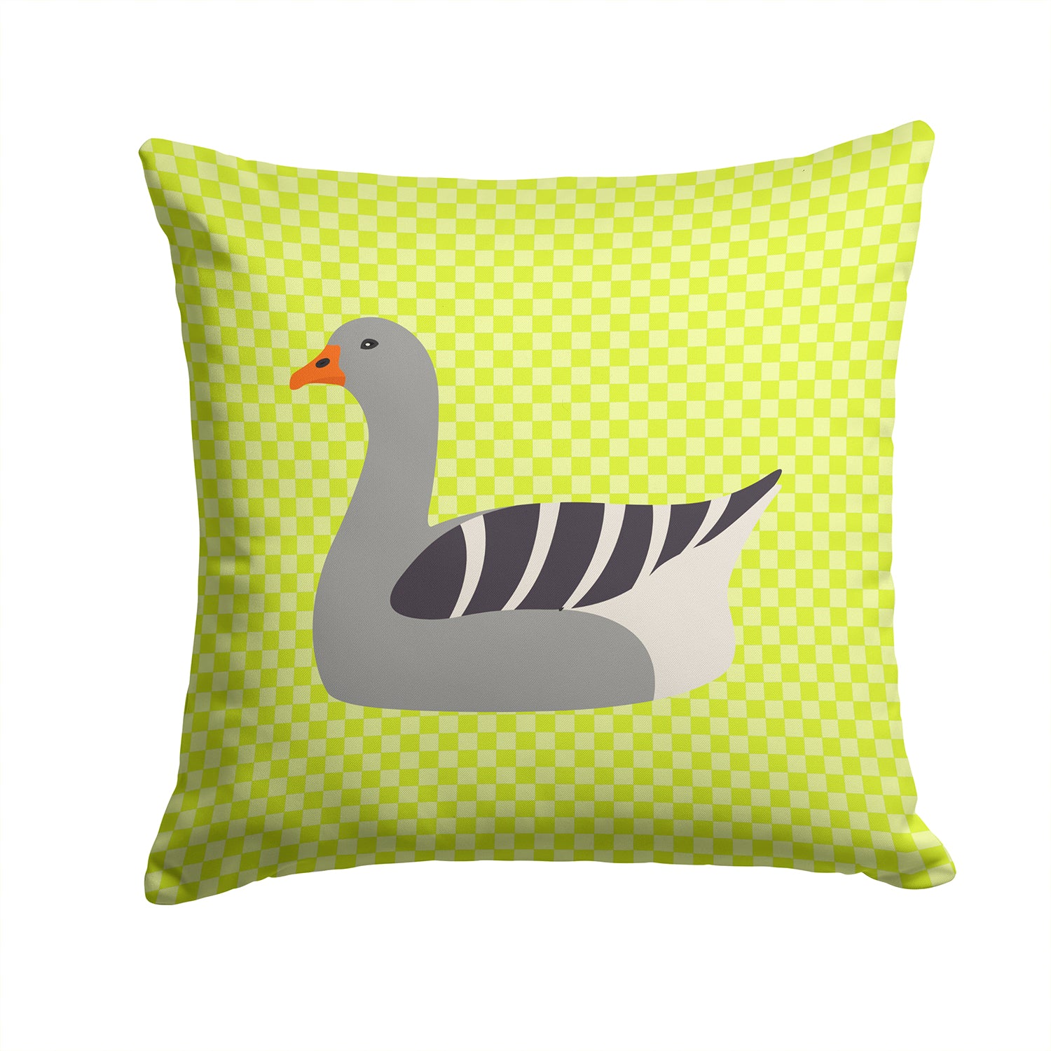 Pilgrim Goose Green Fabric Decorative Pillow BB7719PW1414 - the-store.com