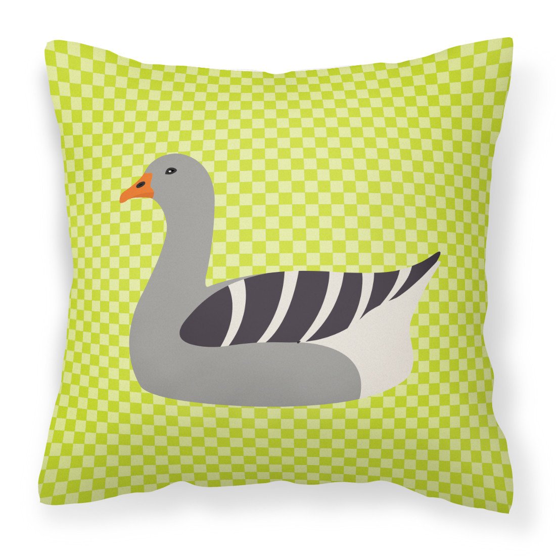 Pilgrim Goose Green Fabric Decorative Pillow BB7719PW1818 by Caroline&#39;s Treasures