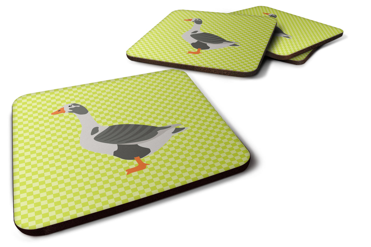 West of England Goose Green Foam Coaster Set of 4 BB7721FC - the-store.com