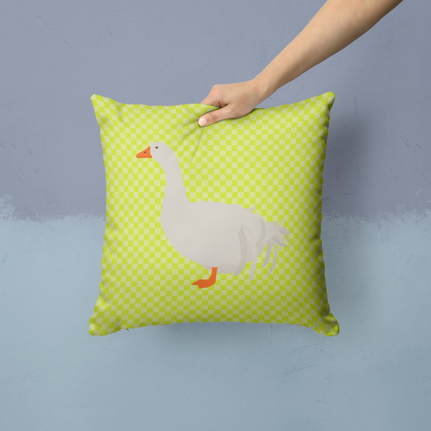 Sebastopol Goose Green Fabric Decorative Pillow BB7728PW1414 - the-store.com