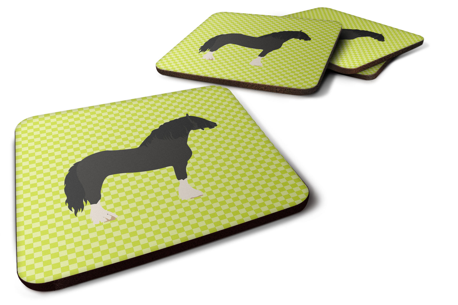 Pomeranian Rogener Goose Green Foam Coaster Set of 4 BB7730FC - the-store.com