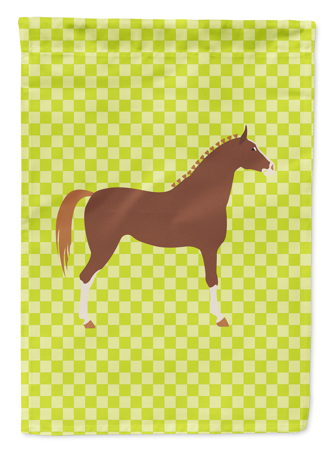 Hannoverian Horse Green Flag Garden Size  the-store.com.