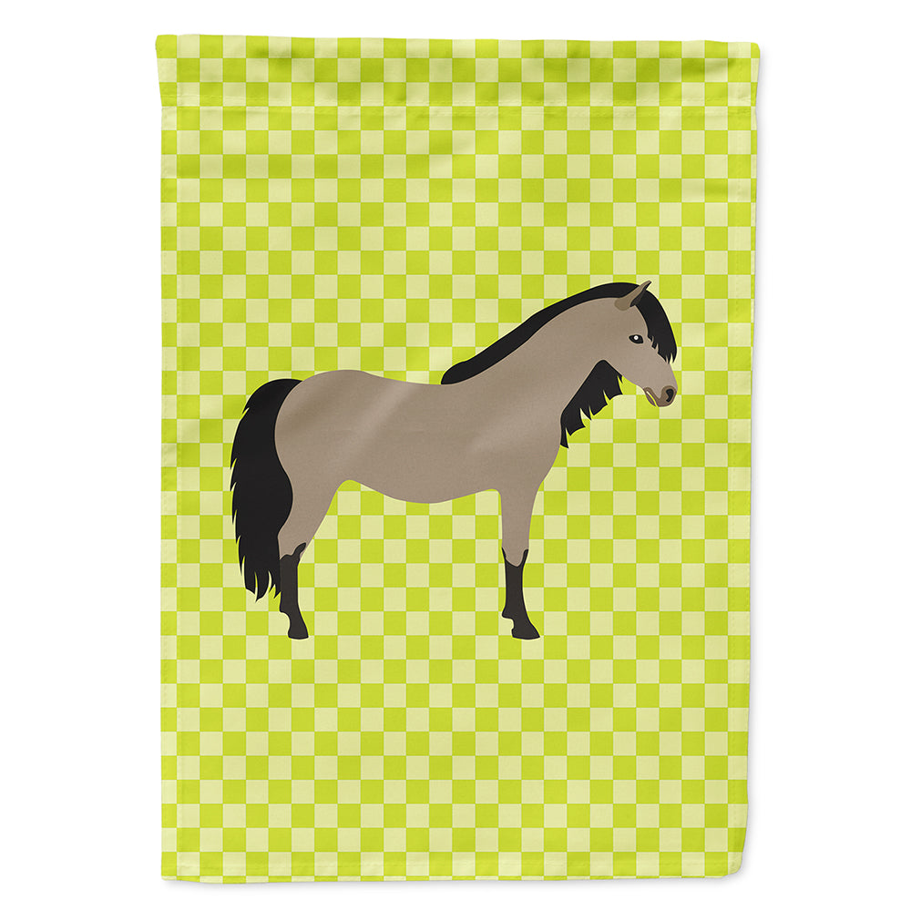 Welsh Pony Horse Green Flag Canvas House Size BB7736CHF  the-store.com.