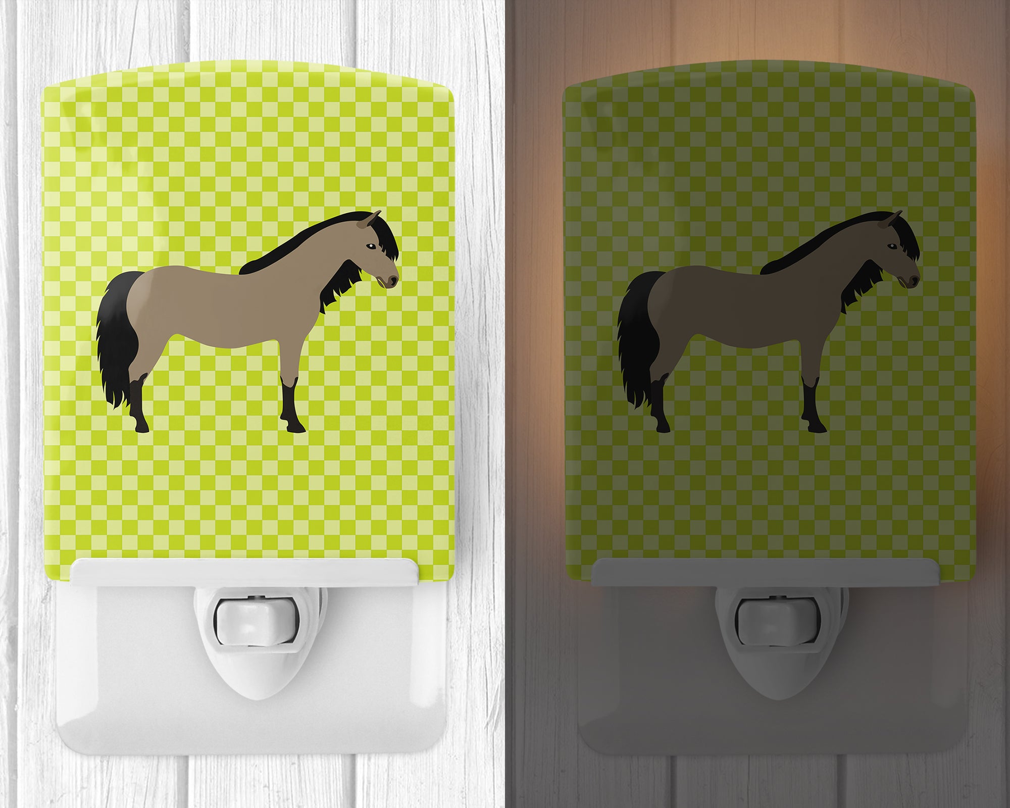 Welsh Pony Horse Green Ceramic Night Light BB7736CNL - the-store.com