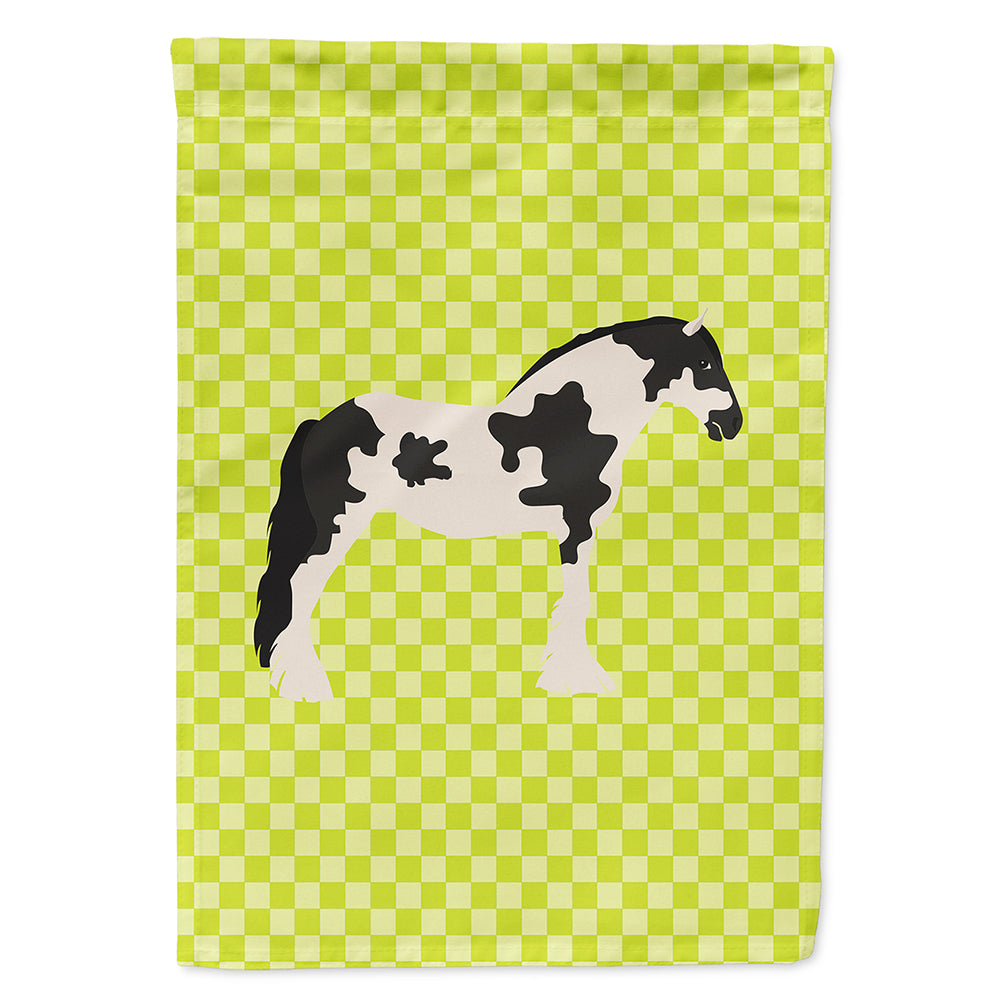 Cyldesdale Horse Green Flag Canvas House Size BB7738CHF  the-store.com.