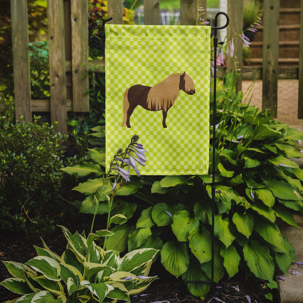 Shetland Pony Horse Green Flag Garden Size  the-store.com.