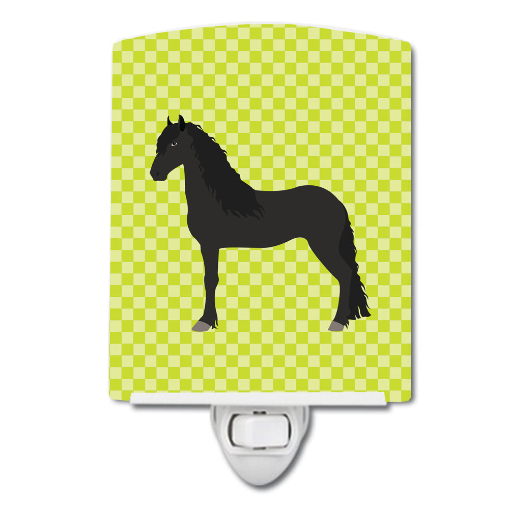 Friesian Horse Green Ceramic Night Light BB7741CNL - the-store.com