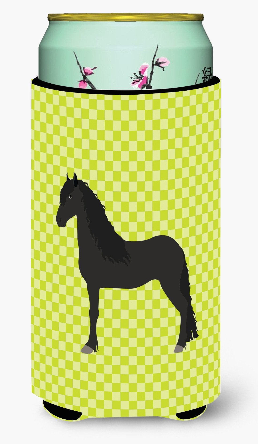 Friesian Horse Green Tall Boy Beverage Insulator Hugger BB7741TBC by Caroline's Treasures