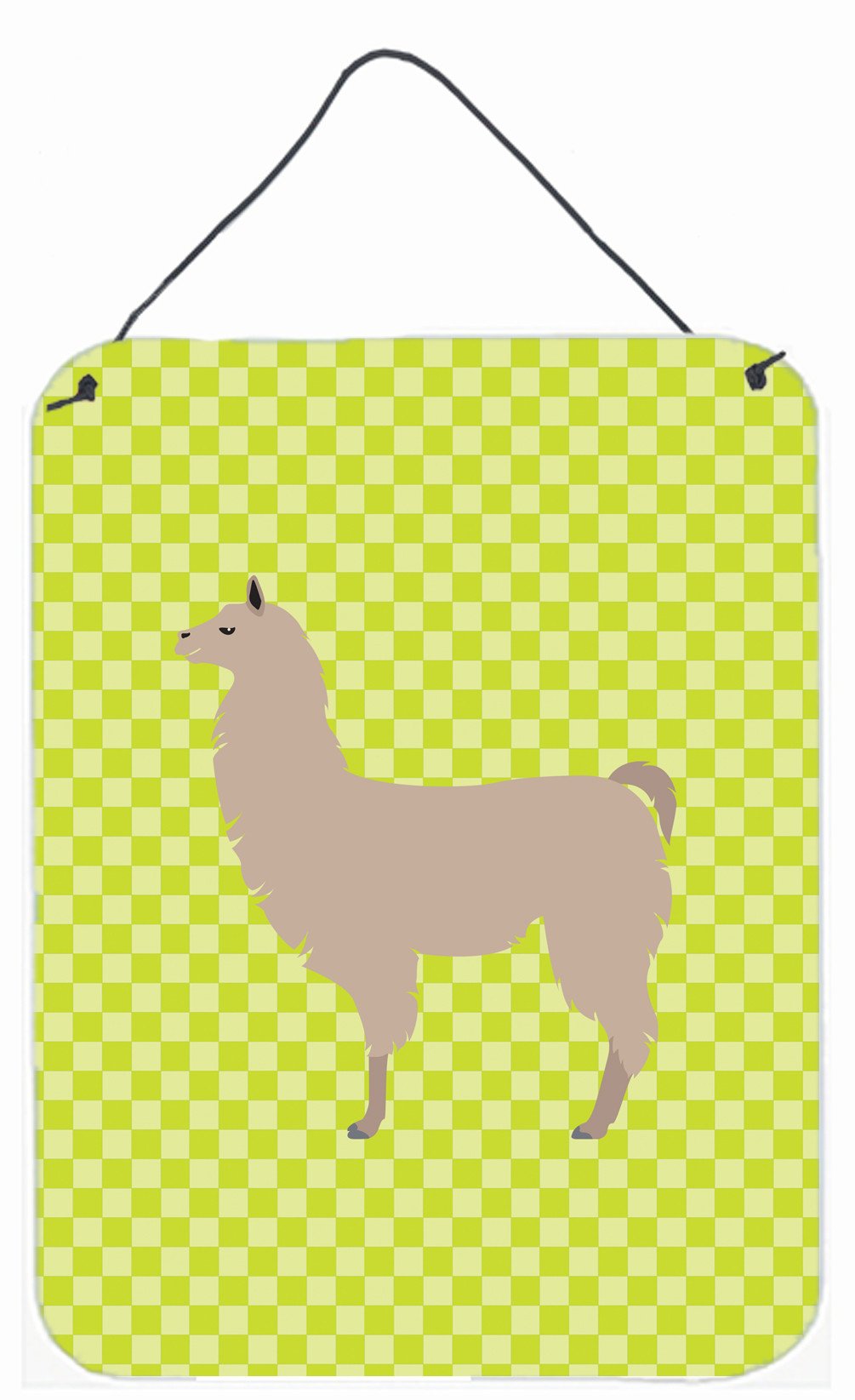 Llama Green Wall or Door Hanging Prints BB7742DS1216 by Caroline&#39;s Treasures