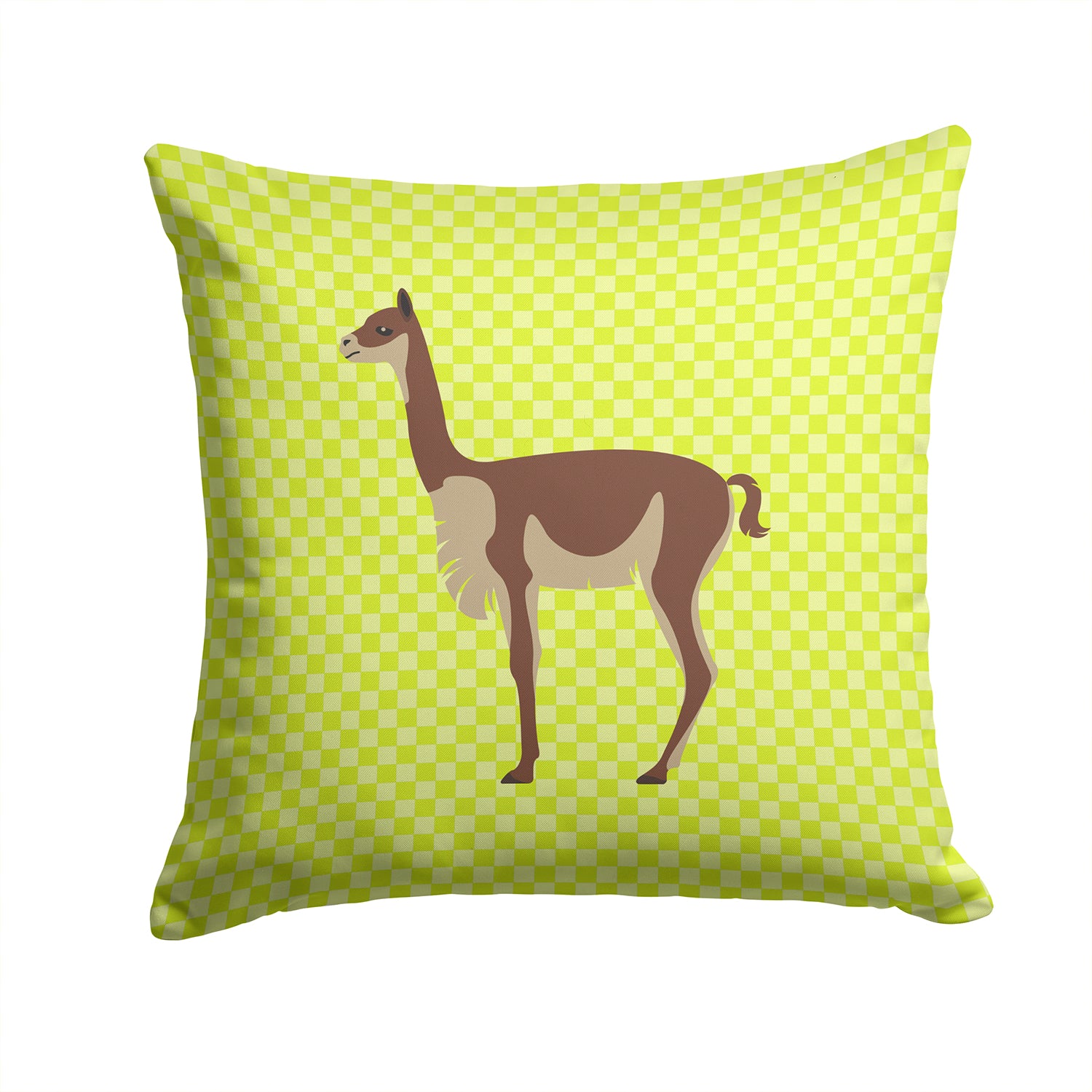 Vicugna or Vicuna Green Fabric Decorative Pillow BB7743PW1414 - the-store.com