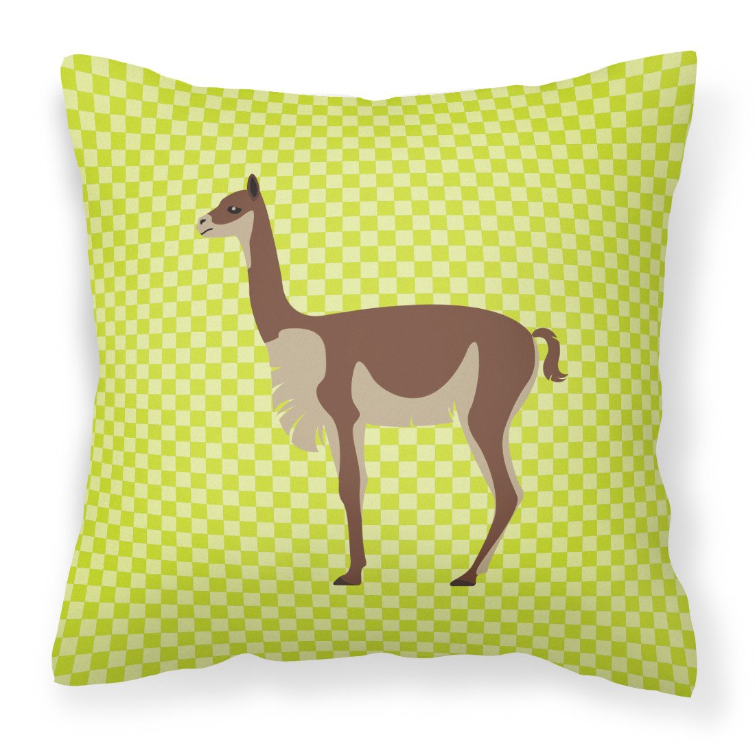 Vicugna or Vicuna Green Fabric Decorative Pillow BB7743PW1818 by Caroline's Treasures