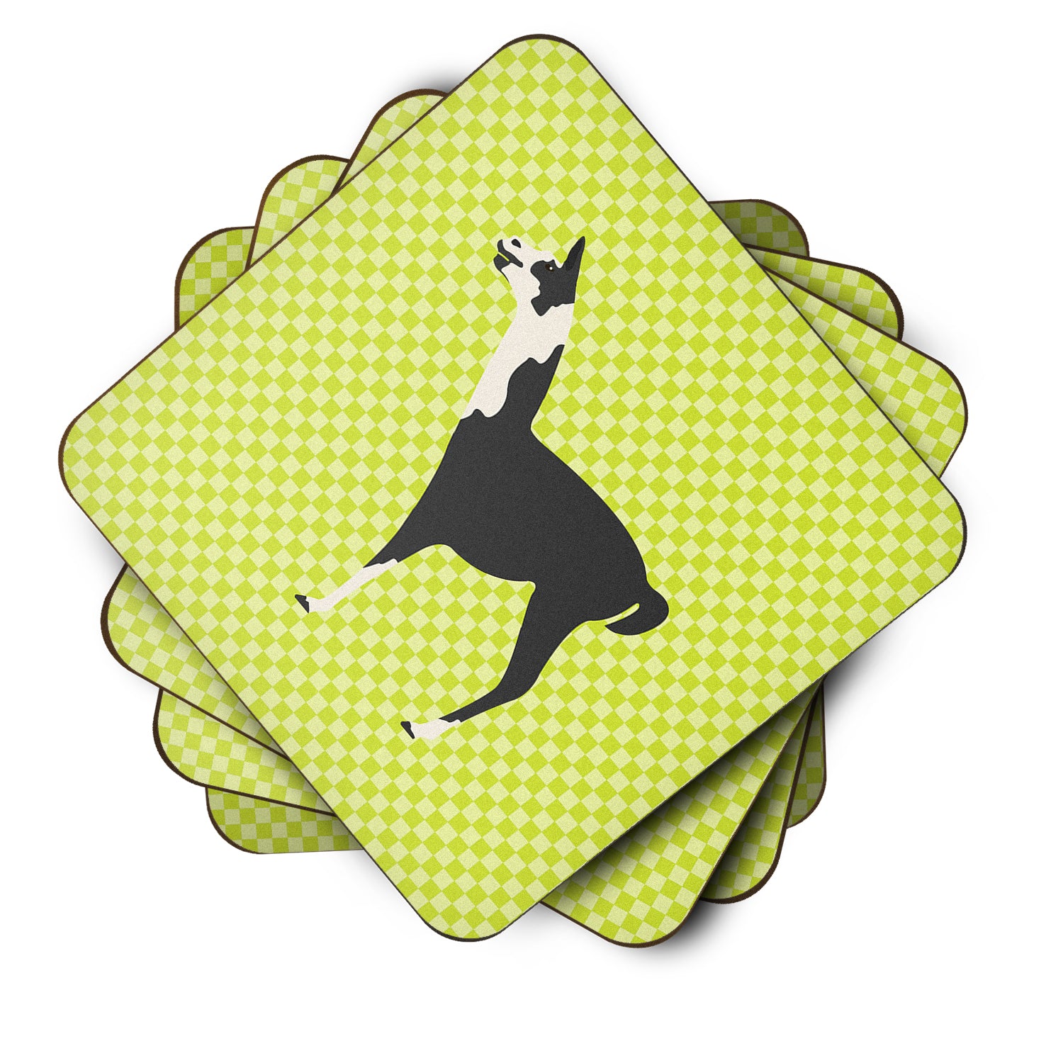 Llama Q' Ara Green Foam Coaster Set of 4 BB7744FC - the-store.com