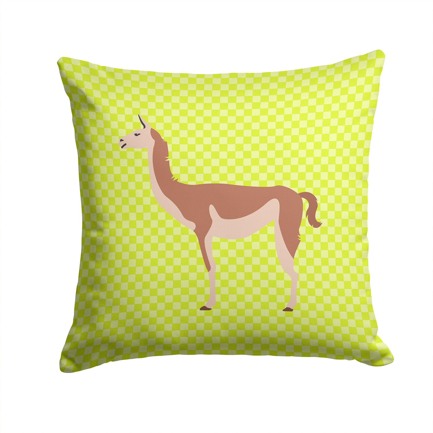 Guanaco Green Fabric Decorative Pillow BB7747PW1414 - the-store.com