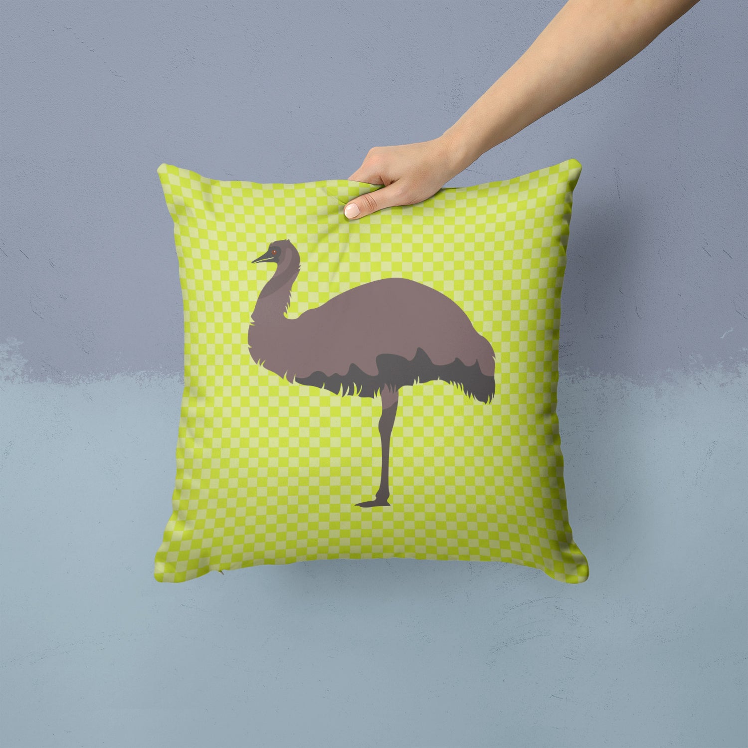 Emu Green Fabric Decorative Pillow BB7748PW1414 - the-store.com