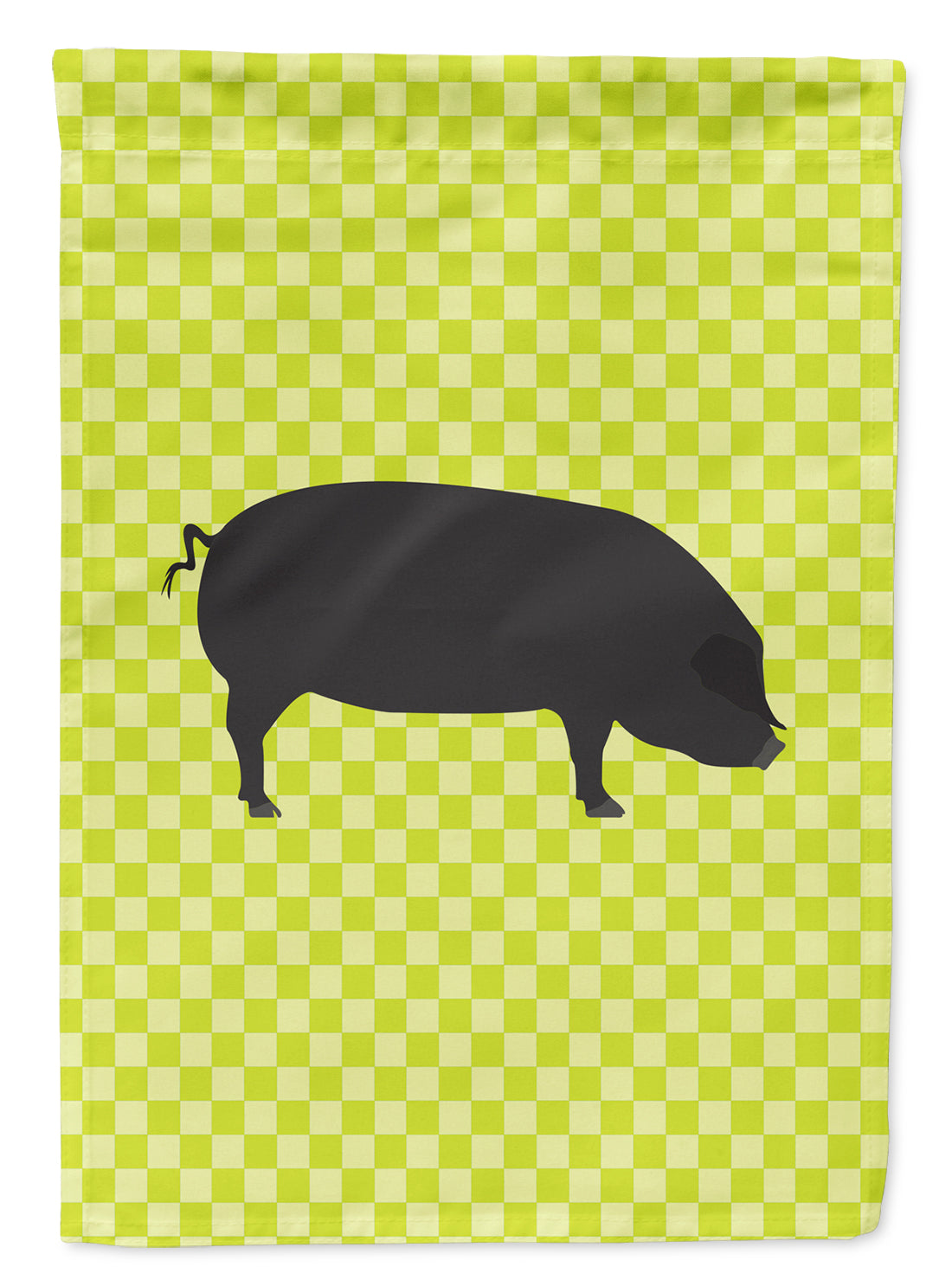 Devon Large Black Pig Green Flag Garden Size BB7757GF  the-store.com.