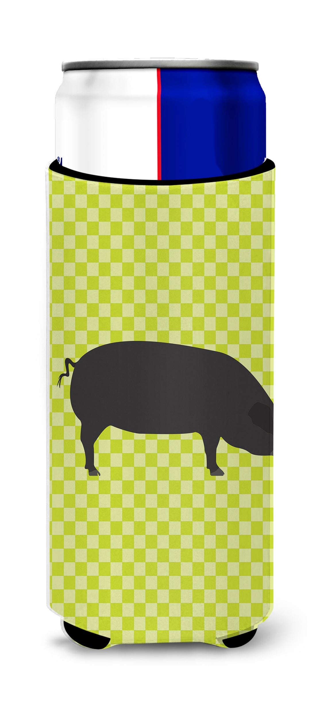 Devon Large Black Pig Green  Ultra Hugger for slim cans  the-store.com.