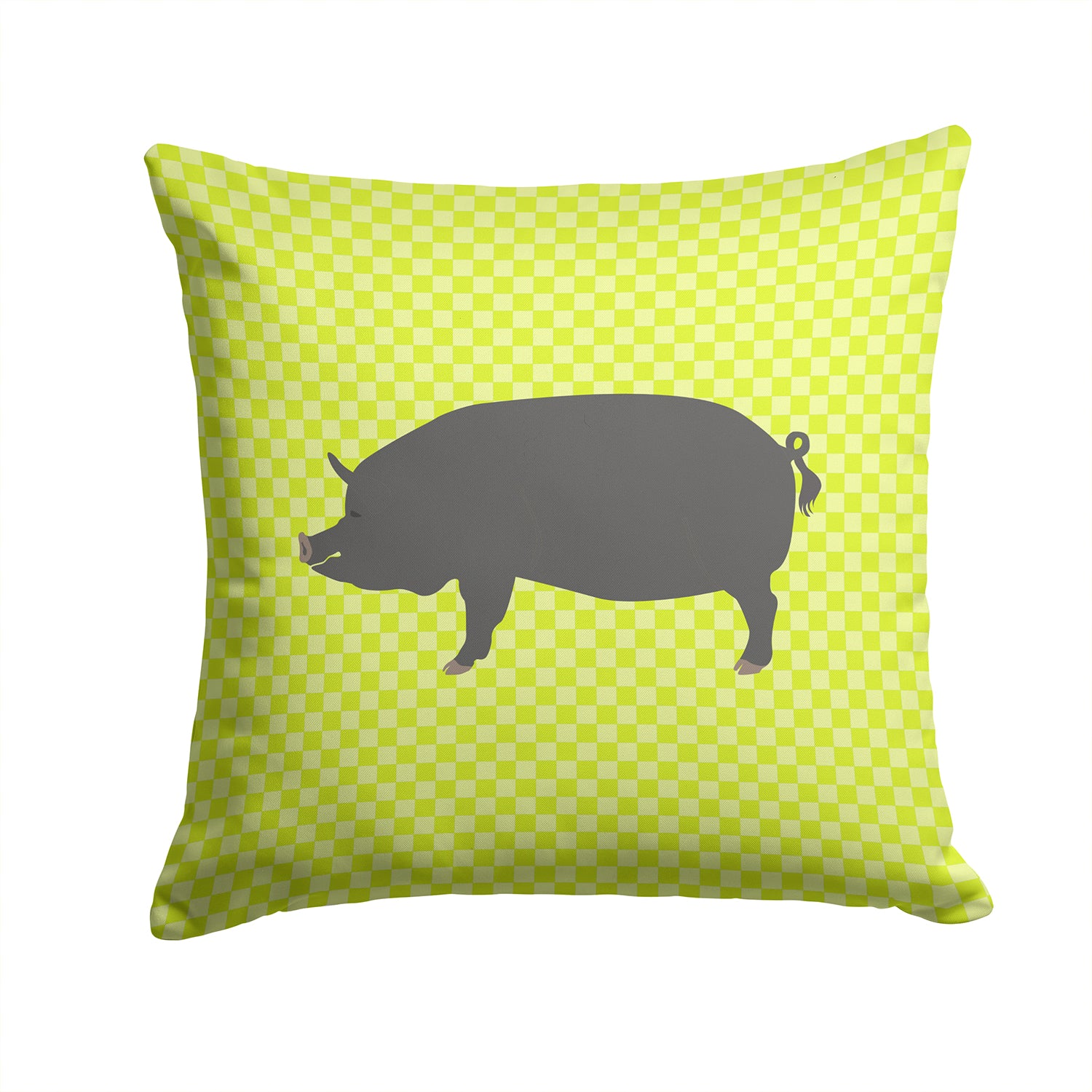 Berkshire Pig Green Fabric Decorative Pillow BB7759PW1414 - the-store.com