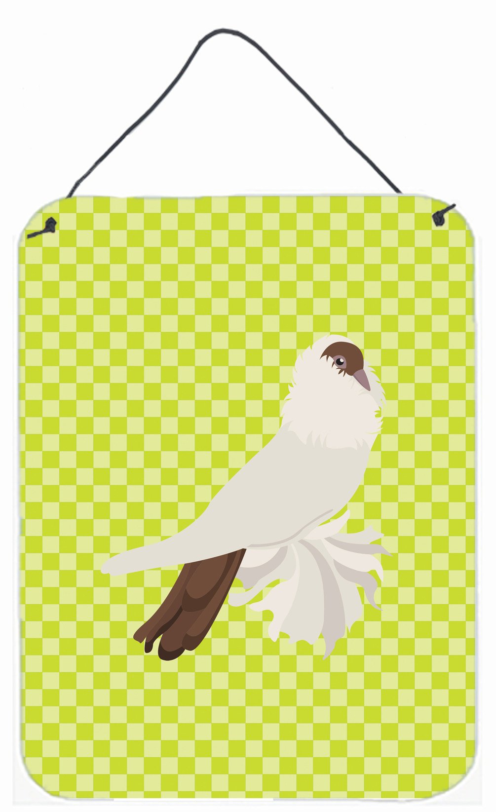 German Helmet Pigeon Green Wall or Door Hanging Prints BB7770DS1216 by Caroline&#39;s Treasures