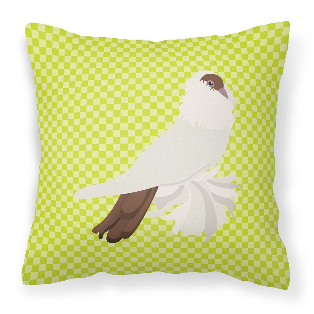 German Helmet Pigeon Green Fabric Decorative Pillow BB7770PW1818 by Caroline's Treasures