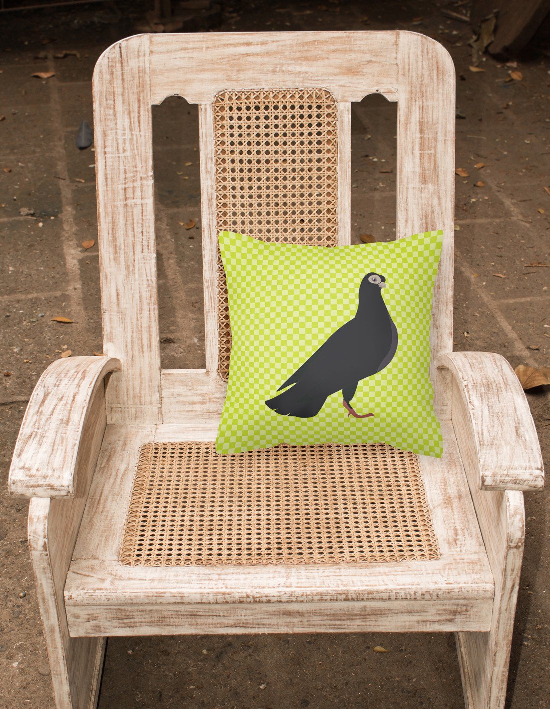 Budapest Highflyer Pigeon Green Fabric Decorative Pillow BB7773PW1818 by Caroline's Treasures