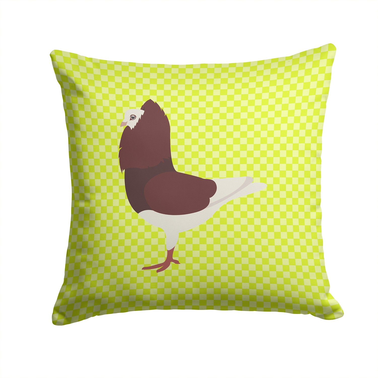 Capuchin Red Pigeon Green Fabric Decorative Pillow BB7774PW1414 - the-store.com