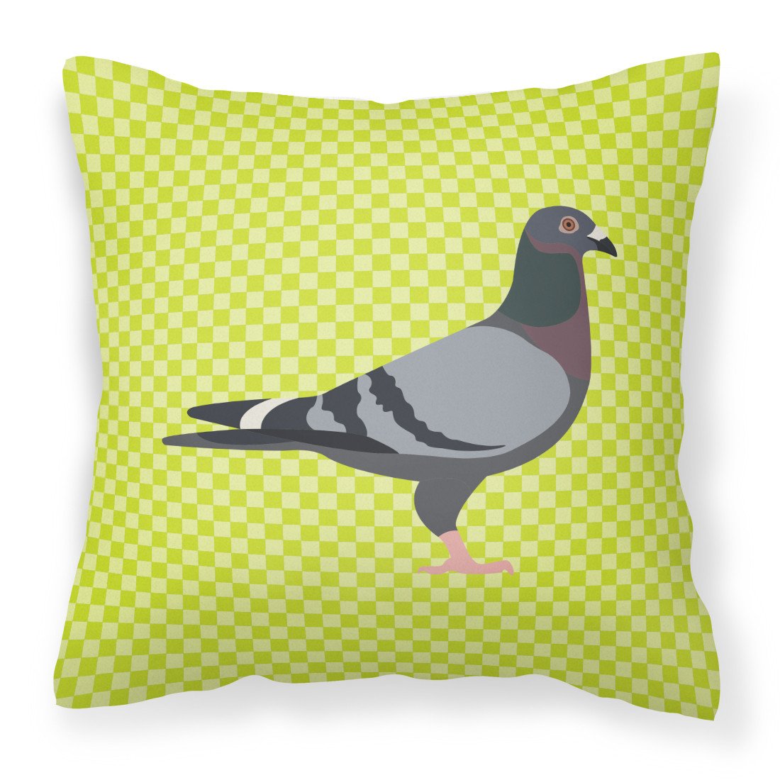 Racing Pigeon Green Fabric Decorative Pillow BB7777PW1818 by Caroline's Treasures