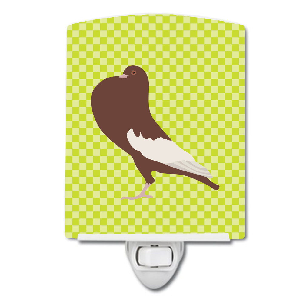 English Pouter Pigeon Green Ceramic Night Light BB7780CNL - the-store.com