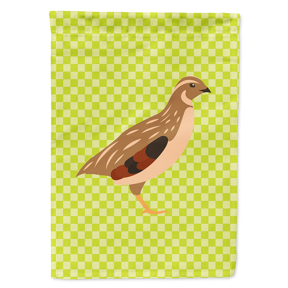 Golden Phoenix Quail Green Flag Canvas House Size BB7781CHF  the-store.com.