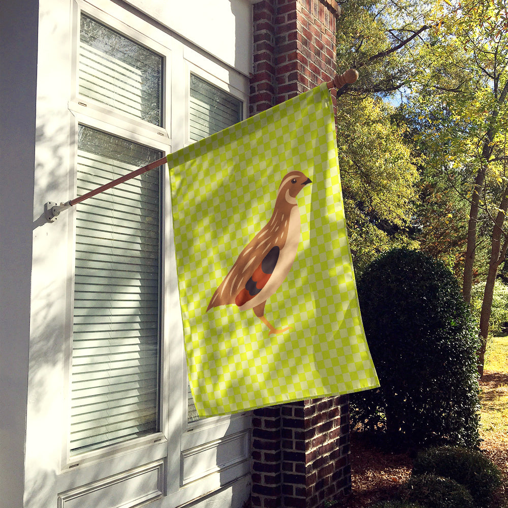 Golden Phoenix Quail Green Flag Canvas House Size BB7781CHF  the-store.com.