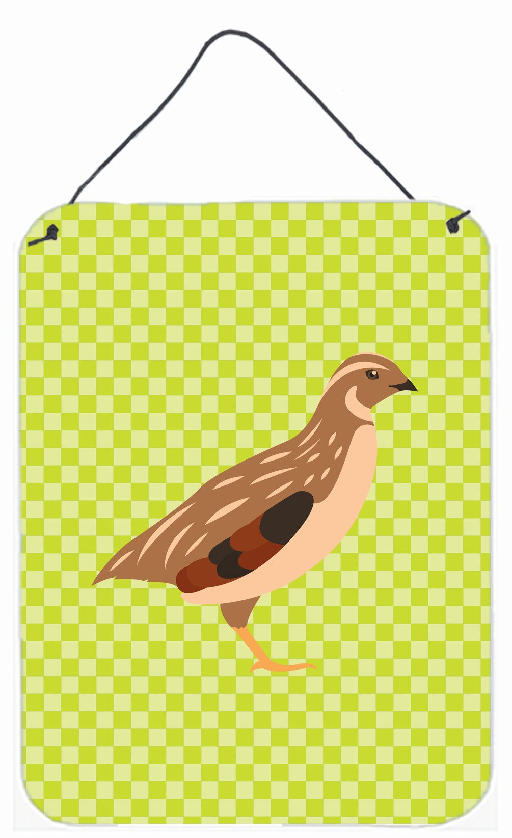 Golden Phoenix Quail Green Wall or Door Hanging Prints BB7781DS1216 by Caroline's Treasures