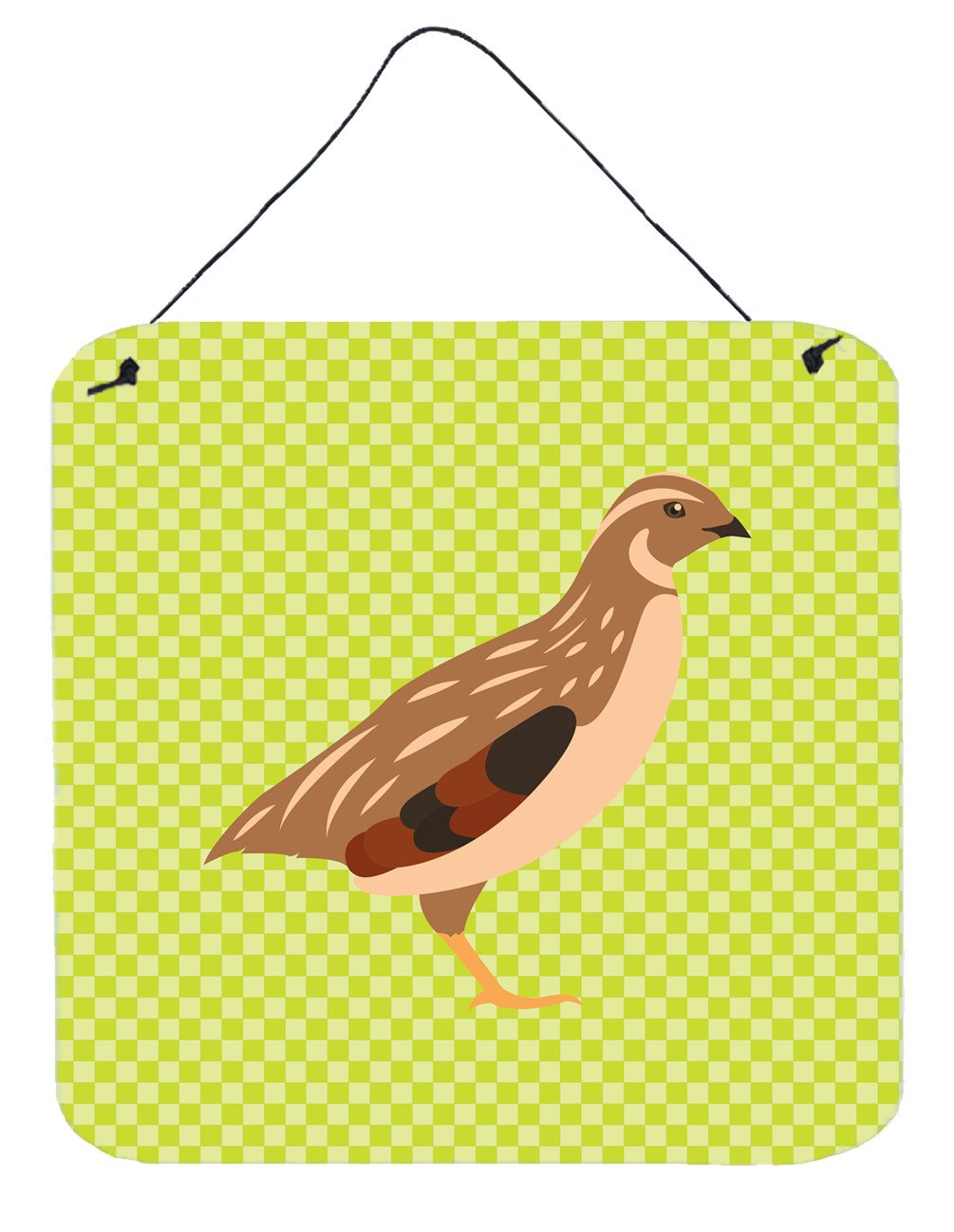 Golden Phoenix Quail Green Wall or Door Hanging Prints BB7781DS66 by Caroline&#39;s Treasures