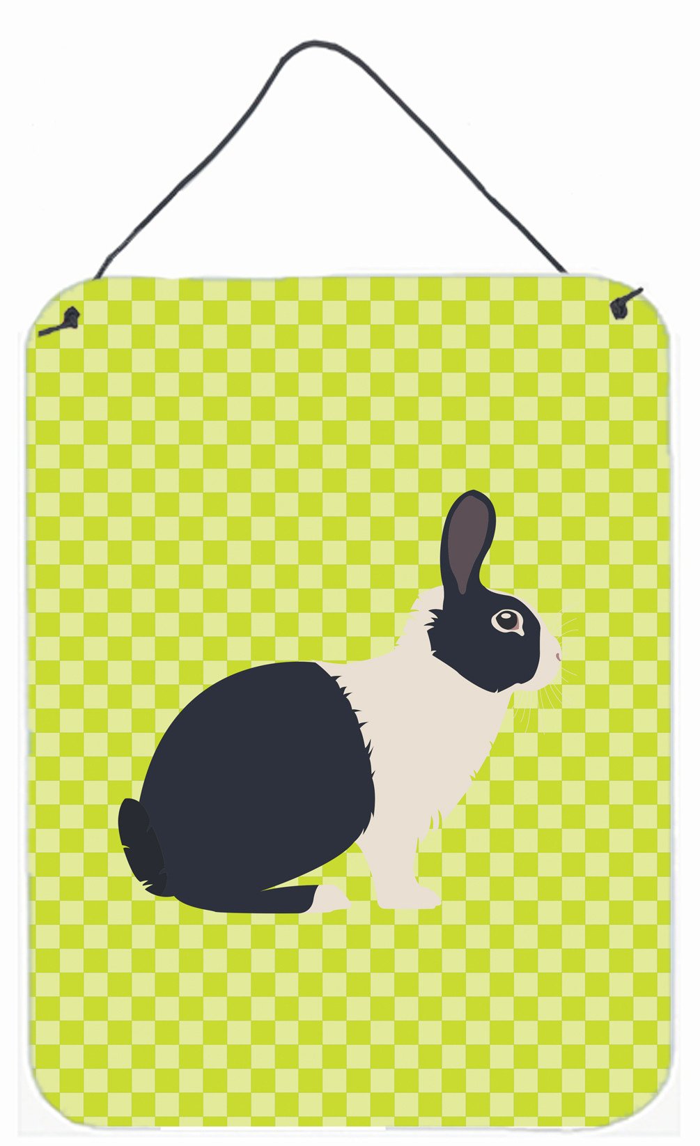 Dutch Rabbit Green Wall or Door Hanging Prints BB7784DS1216 by Caroline's Treasures