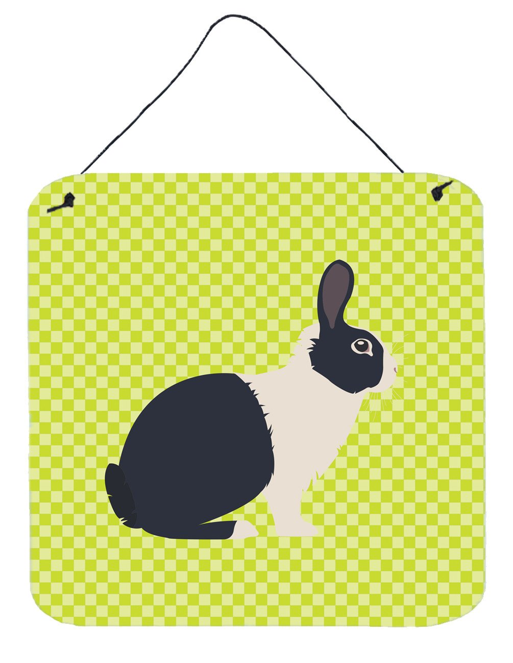 Dutch Rabbit Green Wall or Door Hanging Prints BB7784DS66 by Caroline&#39;s Treasures