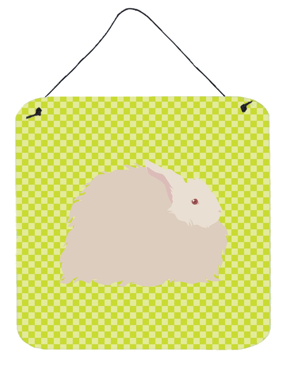 Fluffy Angora Rabbit Green Wall or Door Hanging Prints BB7785DS66 by Caroline's Treasures