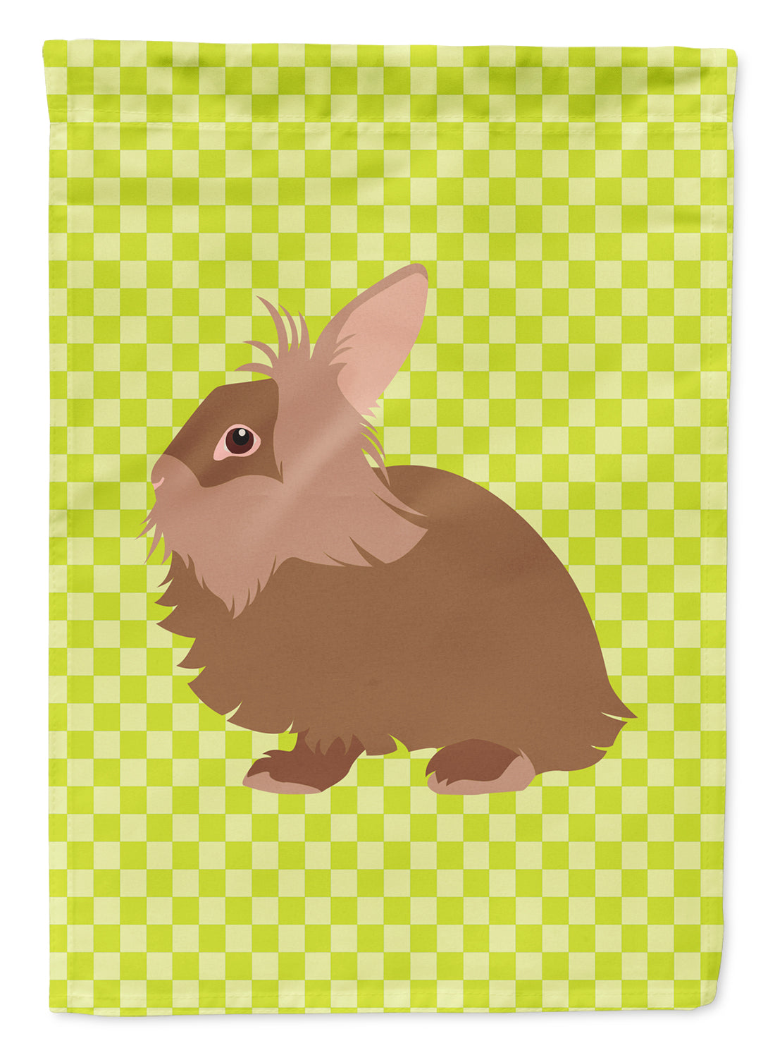 Lionhead Rabbit Green Flag Garden Size  the-store.com.