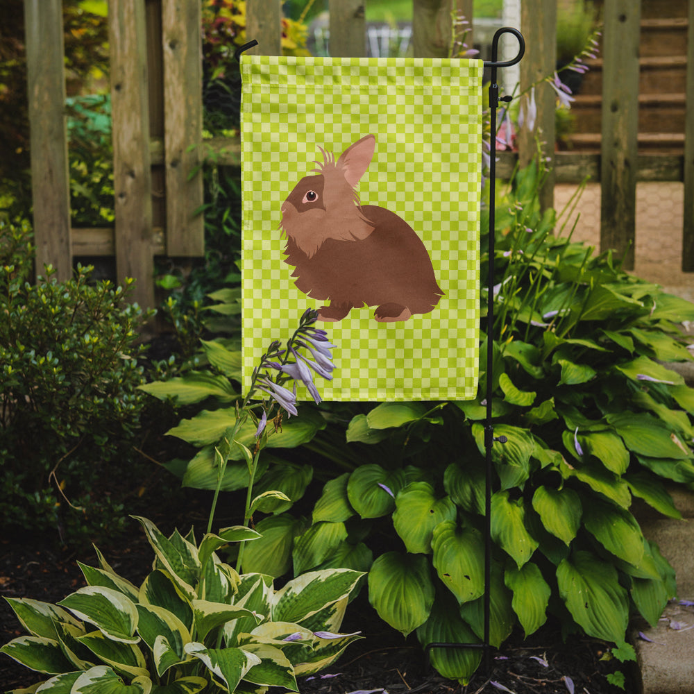 Lionhead Rabbit Green Flag Garden Size  the-store.com.