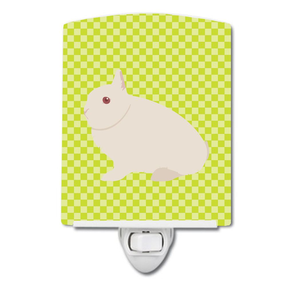 Hermelin Rabbit Green Ceramic Night Light BB7790CNL - the-store.com