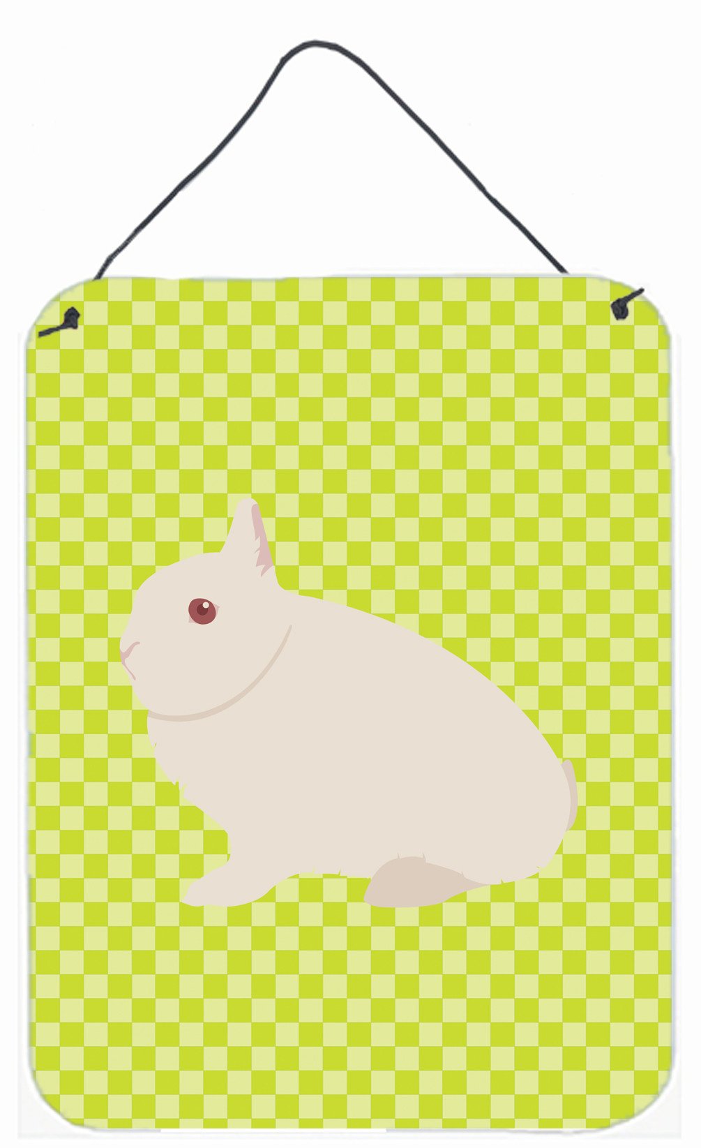 Hermelin Rabbit Green Wall or Door Hanging Prints BB7790DS1216 by Caroline&#39;s Treasures